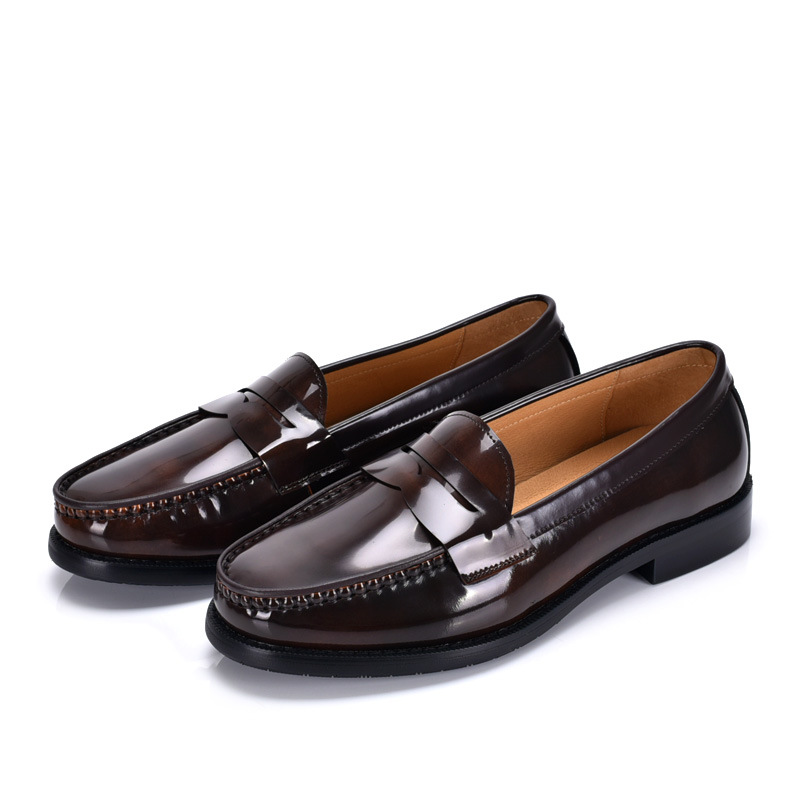 Leather Shoe Polish - Sapatos Masculinos Penny Loafers Confortáveis para