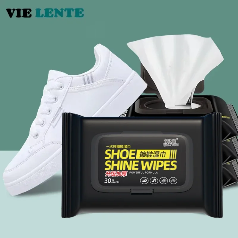 Shoe Cleaner - Toalhetes descartáveis para limpeza de sapatos,