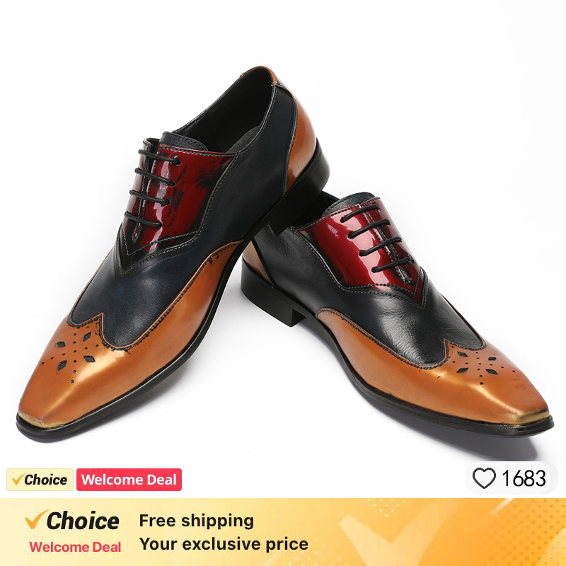 Sapatos masculinos de couro Ox - Leather Shoe Polish avaliação e preço