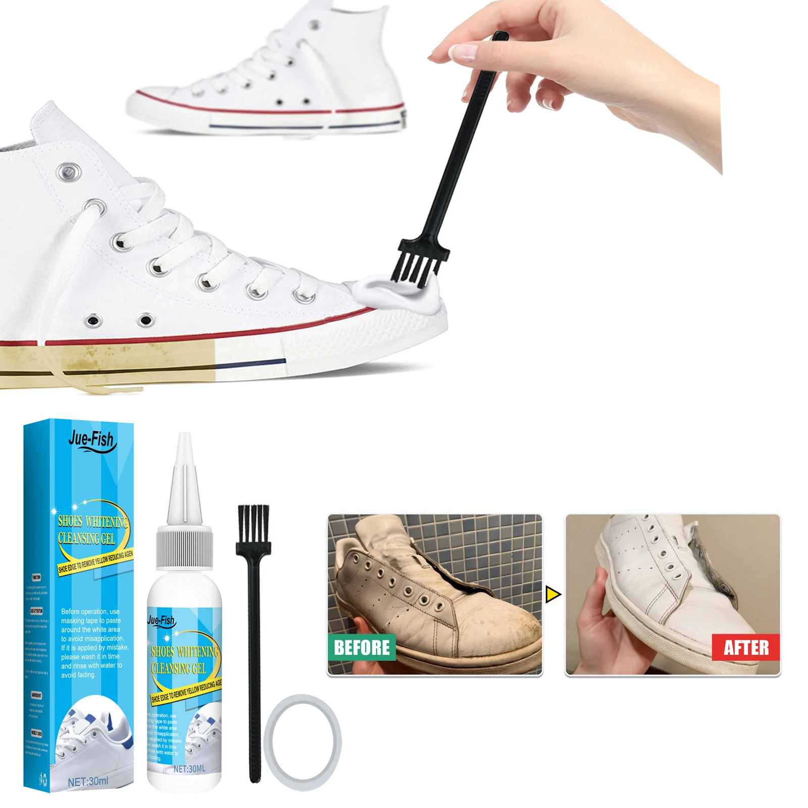 Sapatos brancos Gel De Limpeza - Sneaker Cleaner avaliação e preço